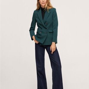 Mango Double-Breasted Blazer